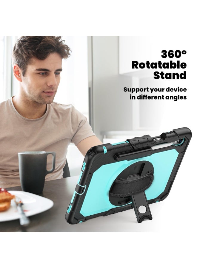 Compatible with Samsung Galaxy Tab S11 11 Inch (Model SM-X730 X736B) 2025 Case with Screen Protector Heavy Duty Shockproof Case Hybrid Full-Body Protective Cover Kickstand+Handle+Strap - Image 5