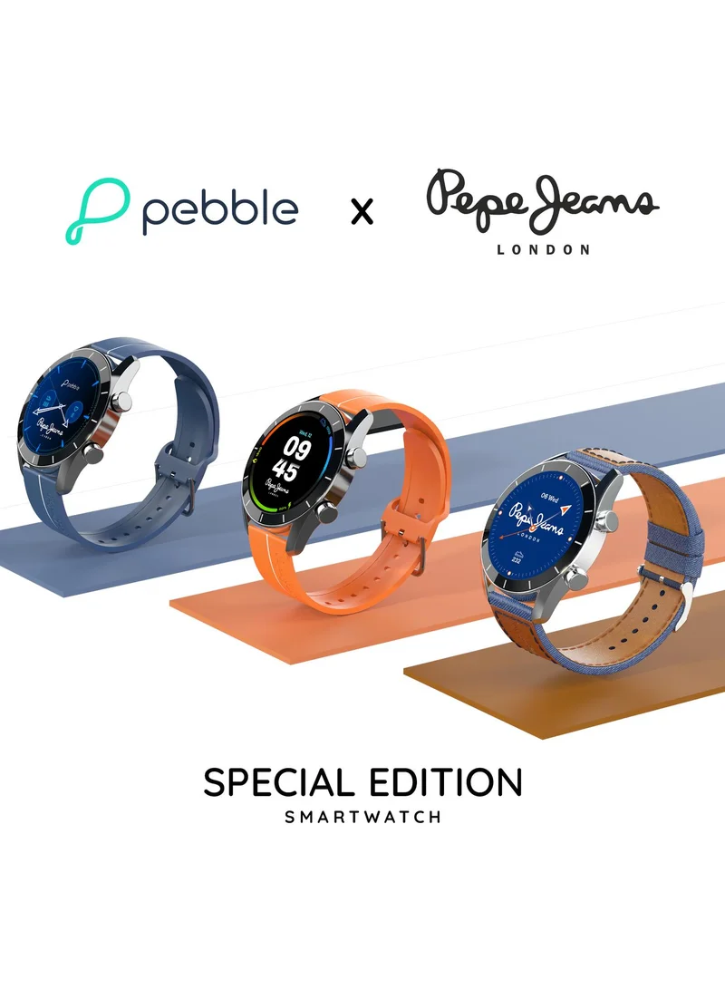 Pebble Pepe 1.39" Smartwatch for Men and Women, 600 Nits HD Display, Bluetooth Calling, Health Suite, Alarm & Notifications, Smart Calculator