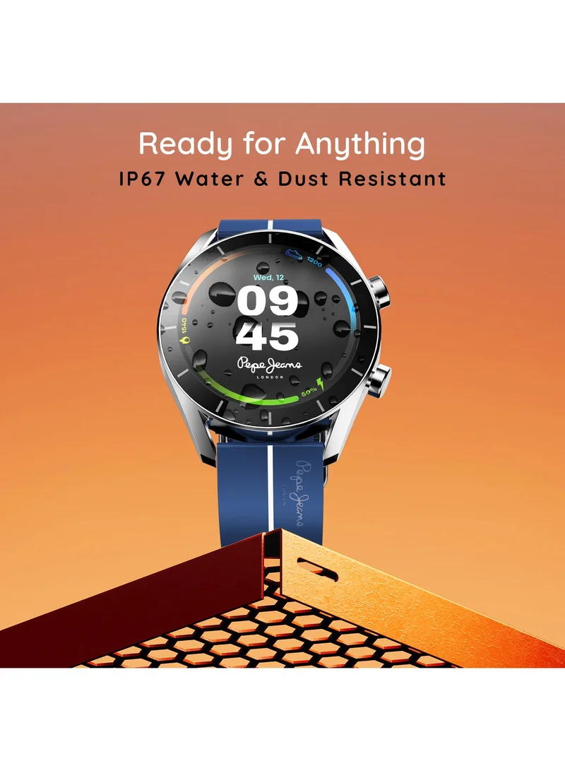 Pebble Pepe 1.39" Smartwatch for Men and Women, 600 Nits HD Display, Bluetooth Calling, Health Suite, Alarm & Notifications, Smart Calculator