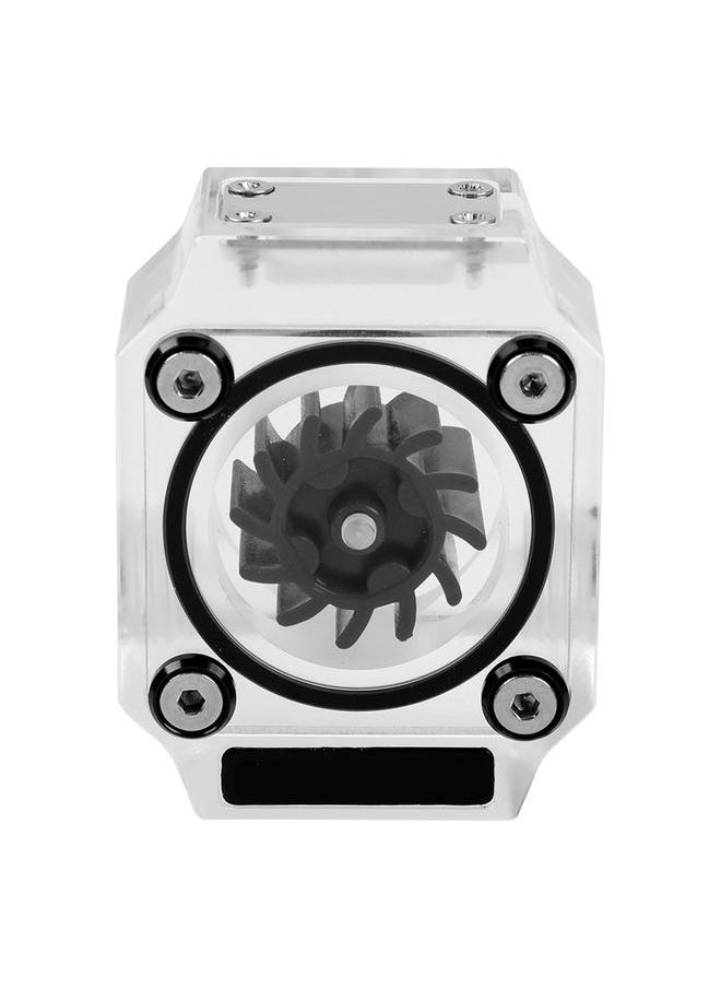 Thoraya G1/4" Thread Water Cooling Flow Meter Indicator for PC Water Cooling System Acrylic Black  - Image 2