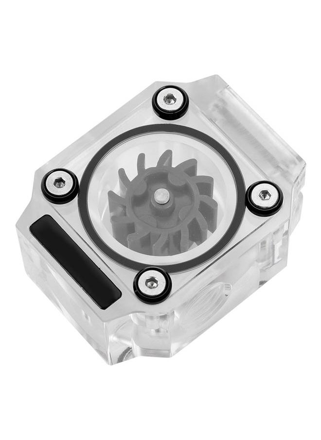 Thoraya G1/4" Thread Water Cooling Flow Meter Indicator for PC Water Cooling System Acrylic Black  - Image 3