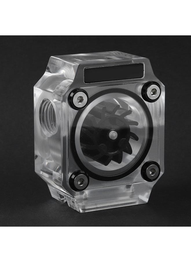 Thoraya G1/4" Thread Water Cooling Flow Meter Indicator for PC Water Cooling System Acrylic Black  - Image 5