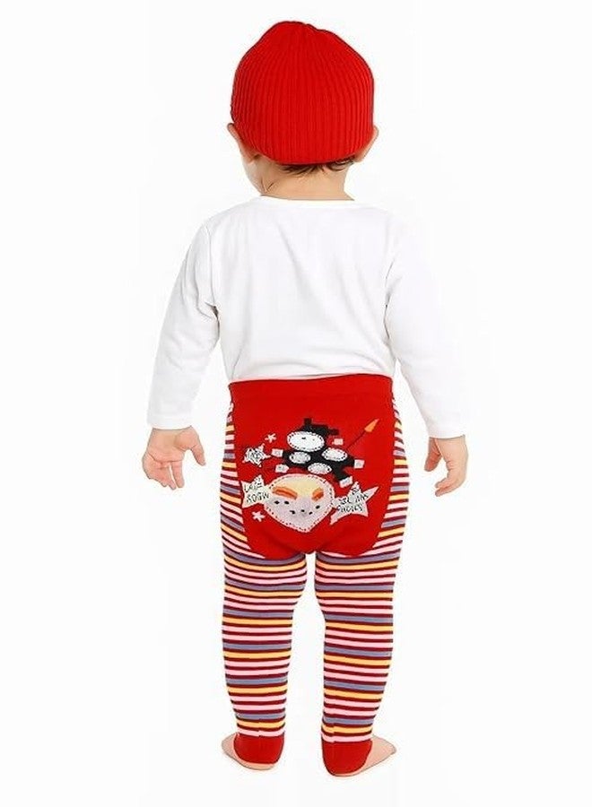 Fashiol Kids Warm Stocking Leggings | Soft Wool Blend Thermal Pants for Baby Boys & Girls | Unisex Baby Winter Wear Bottom (in, Age, 12 Months, 18 Months, 2, Red) - Image 2
