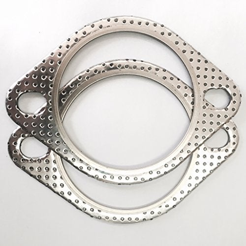 Ticon Industries - 2 Bolt MLSG High Temp Exhaust Gasket 3" I.D. (Qty 2) - Heavy Duty - 120-07610-0002 (3 Inch) - Image 1