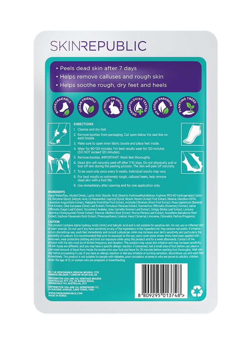 SKIN REPUBLIC Skin Republic Foot Peel Removes dead skin after 7 days, Repairs Dry and Damaged feet (one pair) 40ml  - Image 2