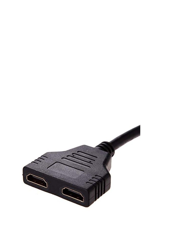 One to Two Out HDMI Splitter 1x2 Video HD 1080P Screen Splitter HDMI1x2 Distribution Line, Multicolor - Image 2