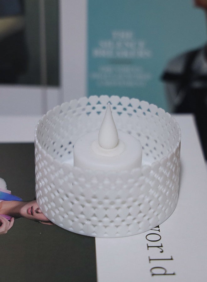 هومستر 6 جهاز كمبيوتر شخصي Flameless Hollow-out LED Tea Lights الشموع ، الشموع المزيفة ، LED Tealight الشموع في الأصفر الدافئ للزفاف ، هالوين ، الديكورات ، الحزب ، المنزل ، ديكور الطاولة - Image 4