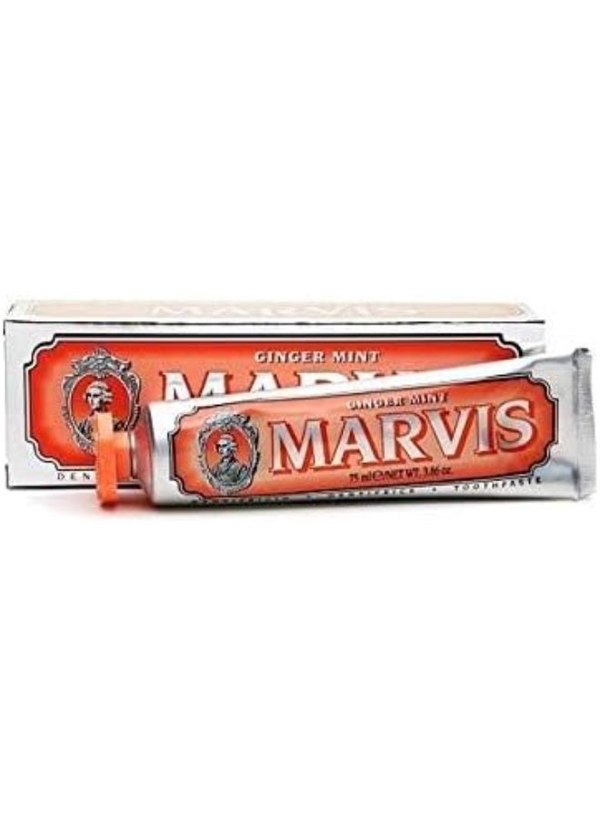 Marvis Toothpaste Marvis - Ginger Mint | 75 ml, 3.8 oz | Intensive Freshness - Image 4
