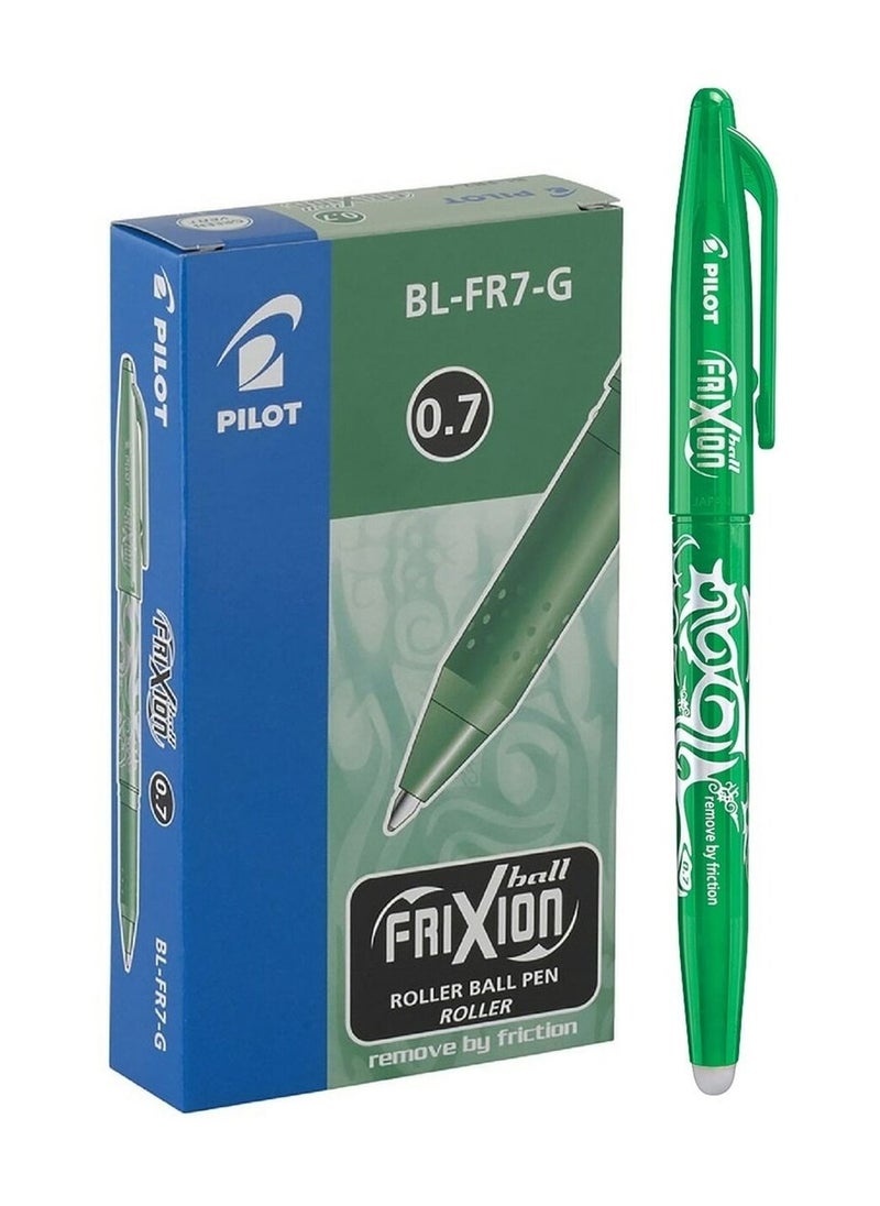 PILOT 12-Piece Frixion Erasable Ball Pen 0.7mm Tip Green Ink  - Image 1