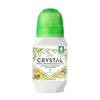 CRYSTAL ESSENCE Crystal Mineral Deodorant RollOn Vanilla Jasmine 225 fl oz - Image 1