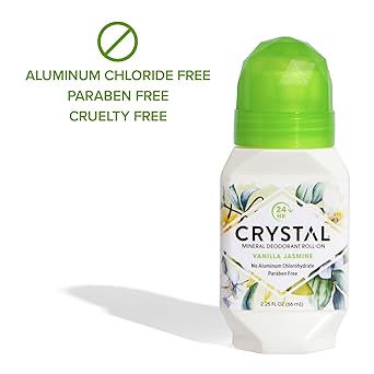 CRYSTAL ESSENCE Crystal Mineral Deodorant RollOn Vanilla Jasmine 225 fl oz - Image 4