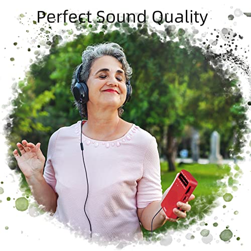 PRUNUS J-166 Portable Radio AM FM, Battery Operated Radio with Tuning Light, Back Clip, Excellent Reception, AM FM Radios Portable, Transistor Radios - Image 2