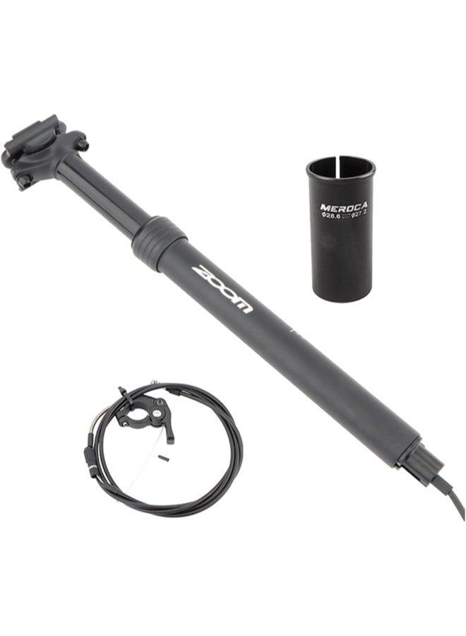 silvercnc 27.2mm Bike Seat Post, Bicycle Saddle Tube, Mountain Road Bicycle Dropper Seatpost Hydraulic Lifting Remote Control Height Adjustable Seatpost Tube  - Image 3