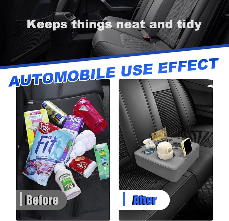 Kewucn Car Back Seat Organizer - Gray - Image 4