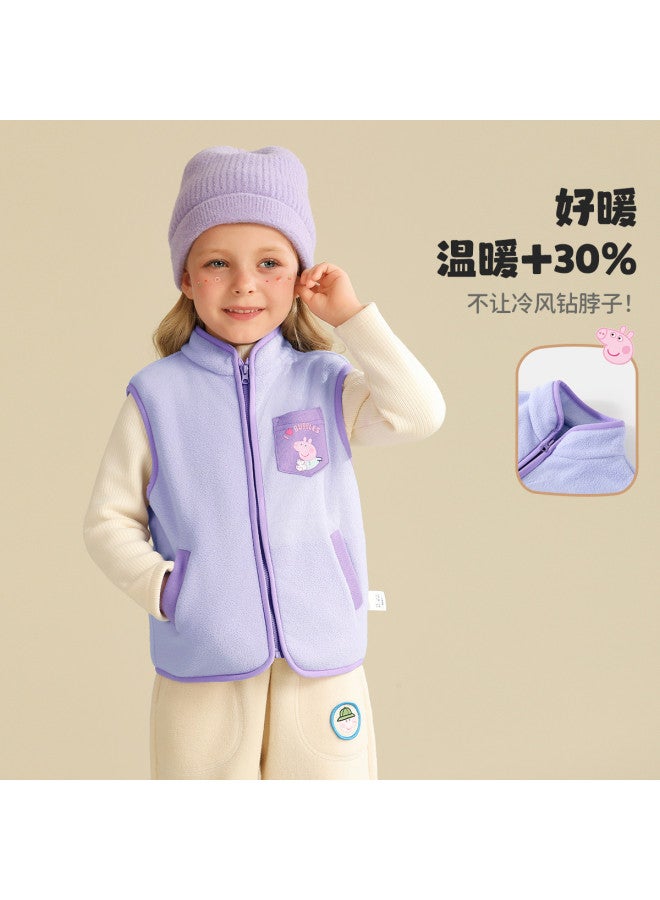 peppa Pig Spring Kids' Comfort Fleece Vest - Unisex Inner Layer & Outerwear For Toddlers - Image 3