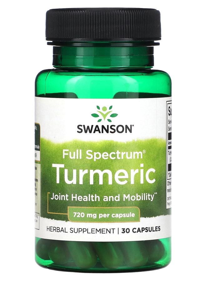 SWANSON Full Spectrum Turmeric 720 mg 30 Capsules