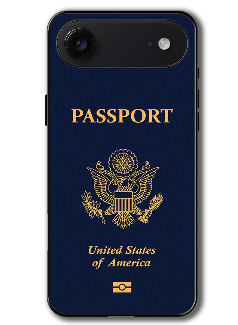 Theodor Case Compatible with Apple iPhone 17 Air 6.5 Inch Protection Shockproof Bumper Cover Usa Passport - Image 1