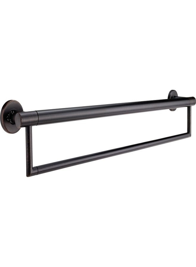 Delta Contemporary (1-Pack) 24" Towel Rack w/ Assist Bar ADA Compliant Venetian Bronze 300 lb Capacity Grab Bar for Seniors Bathroom Safety Handle for Balance Assist, Grip Bar 41519-RB - Image 1