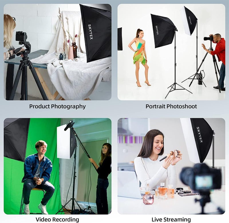 Skytex 2pcs 135W Light Bulb 5500K CFL Daylight Spiral Softbox Lighting Kit Bulb in E27 Socket for Photography Photo - Image 5