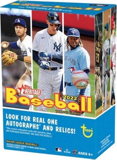 توبس بطاقات بيسبول Topps Heritage Blaster 2022 - 72 بطاقة بيسبول في العلبة  - Image 1