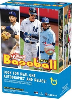 توبس بطاقات بيسبول Topps Heritage Blaster 2022 - 72 بطاقة بيسبول في العلبة  - Image 2