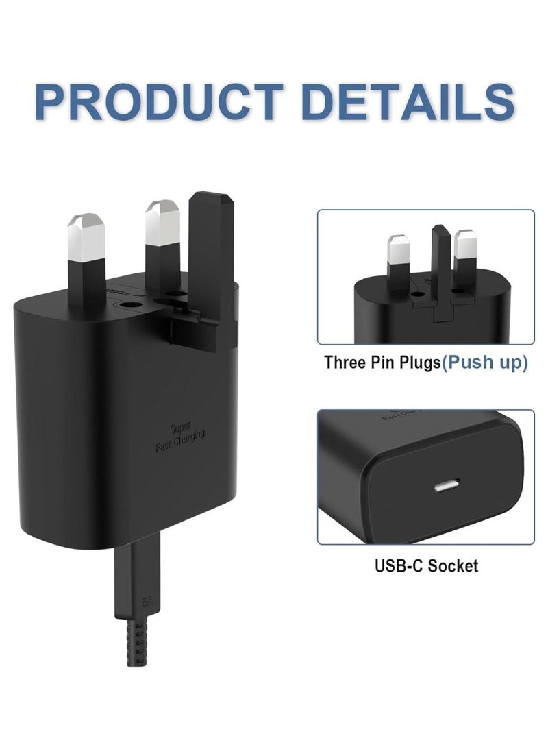 phomemo 45W USB C Super Fast Charging Charger - Compatible with S24 S23 S22 S21 S20 Ultra, S24+ S23+ S22+ S21+, A53, A15, A 55, A54 - Type C Power Adapter, - Image 2