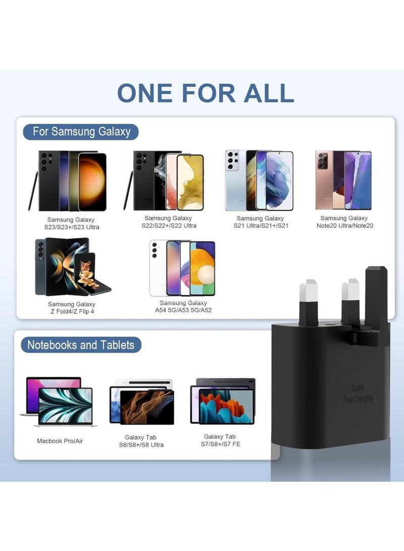 phomemo 45W USB C Super Fast Charging Charger - Compatible with S24 S23 S22 S21 S20 Ultra, S24+ S23+ S22+ S21+, A53, A15, A 55, A54 - Type C Power Adapter, - Image 4