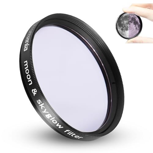 Astromania Telescope Moon Filter 2 Inch, Moon Skyglow Filter Reduces Moon Glare and Enhances Lunar Crater Details, Eyepiece Accessory for Astronomy Beginner, Works with Telescope Accepts 2" Eyepieces - Image 1