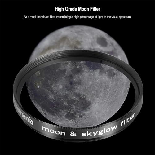 Astromania Telescope Moon Filter 2 Inch, Moon Skyglow Filter Reduces Moon Glare and Enhances Lunar Crater Details, Eyepiece Accessory for Astronomy Beginner, Works with Telescope Accepts 2" Eyepieces - Image 2