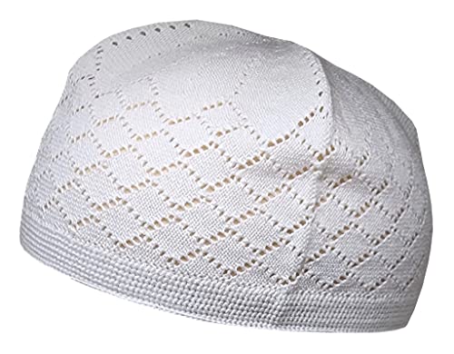 Al-Ameen Muslim Gift Pack 6 Colors Muslim Beanie Prayer Cap Amn-334 Islam Kufi Hat Knit Crochet Taqiyah Takke Skull Topi Headware Eid Ramadan Gift - Image 4