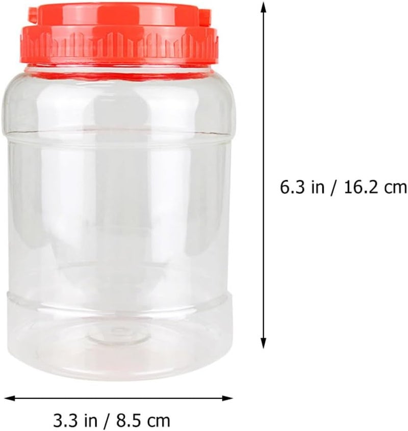 4pcs 1000ml Food Plastic Jars with Lids, Large Capacity Pet Sealed Canisters for Kitchen Food Storage and Organization - Image 2