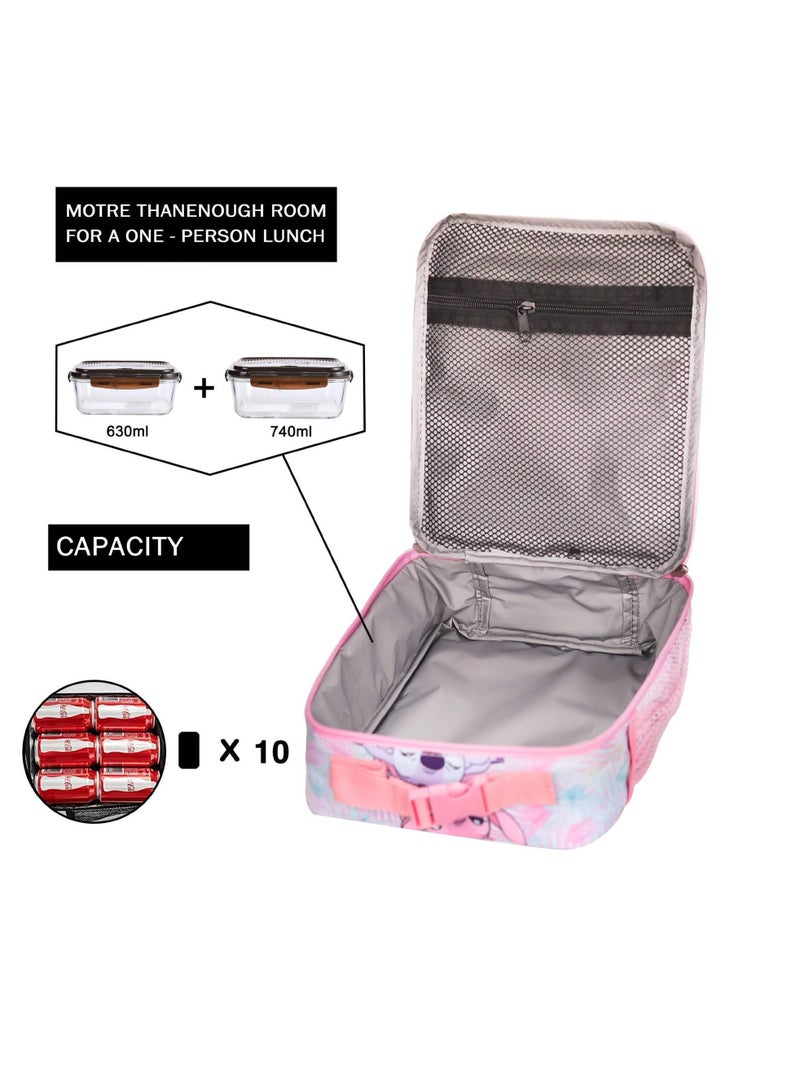 ستيتش حقيبة ظهر ستيتش كارتونية لطلاب المدارس الابتدائية والثانوية، مقاس 30*40*17 سم + حقيبة غداء 21*26*11 سم + حقيبة أقلام - Image 4