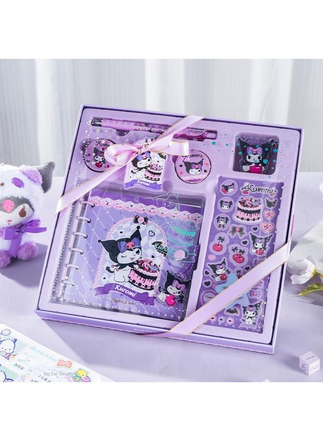 Bluejw Yuemu Sanrio Hand Book Suit Kulomi High Yan Value Hand Book Gift Box Girl Student Children's Day Gift - Image 2