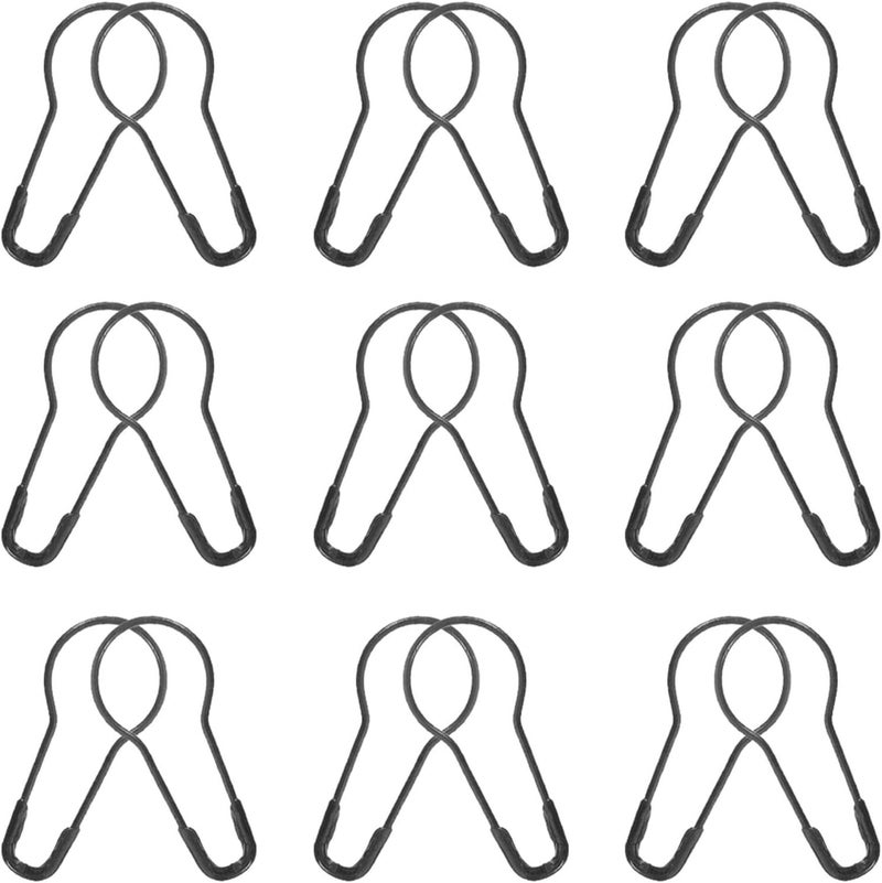 DOITOOL 500pcs Black Metal Small Safety Pins Gourd Shaped Clothing Craft Pins for Sewing Quilting and Knitting DIY Accessories - Image 1