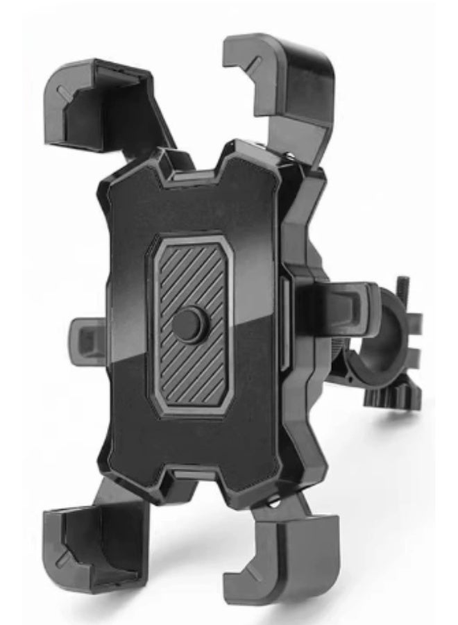 New electric vehicle mobile phone navigation bracket for motorcycles, electric bicycles, bicycles, and car-mounted fixed shockproof and anti-shake devices（black） - Image 1