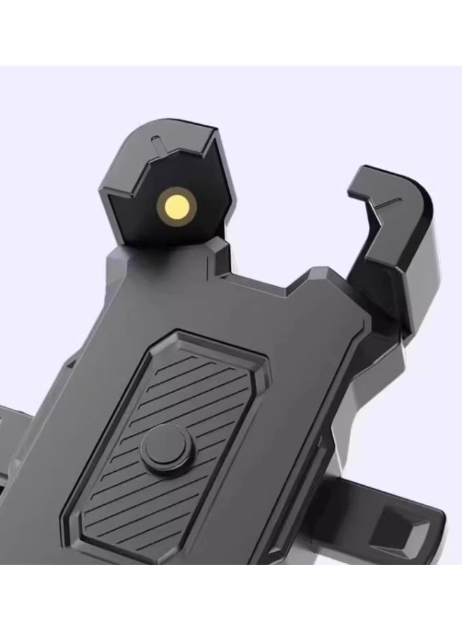 New electric vehicle mobile phone navigation bracket for motorcycles, electric bicycles, bicycles, and car-mounted fixed shockproof and anti-shake devices（black） - Image 2