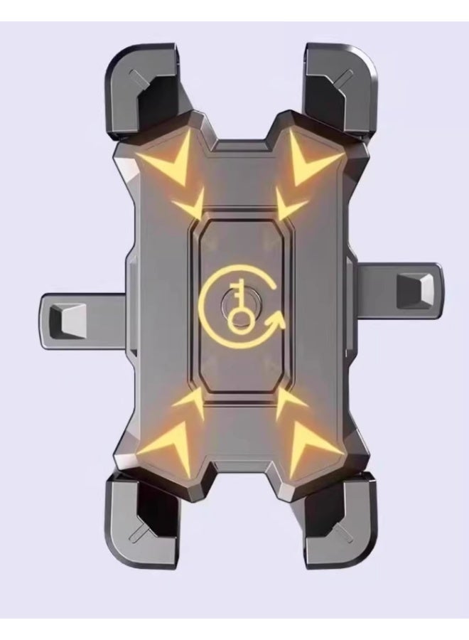 New electric vehicle mobile phone navigation bracket for motorcycles, electric bicycles, bicycles, and car-mounted fixed shockproof and anti-shake devices（black） - Image 3