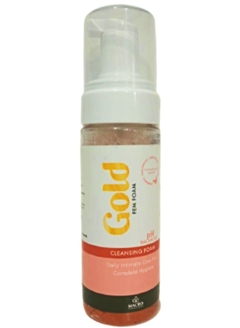 Gold Fem Foam Intimate Female Care Clear
