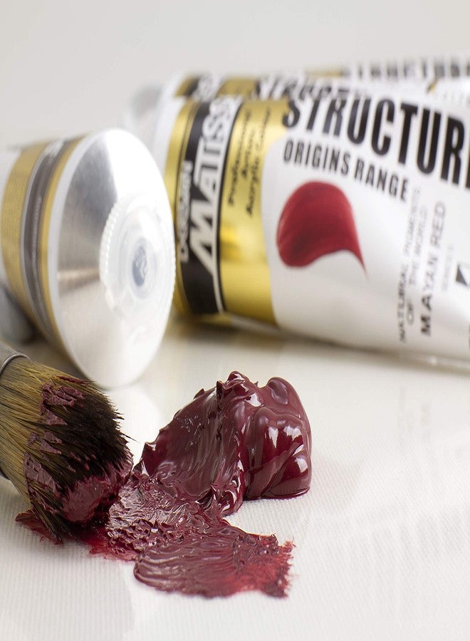 Matisse Structure Heavy Body Acrylic Paint High Viscosity Acrylics - 75 ml Tube - Australian Salmon Gum - Image 4