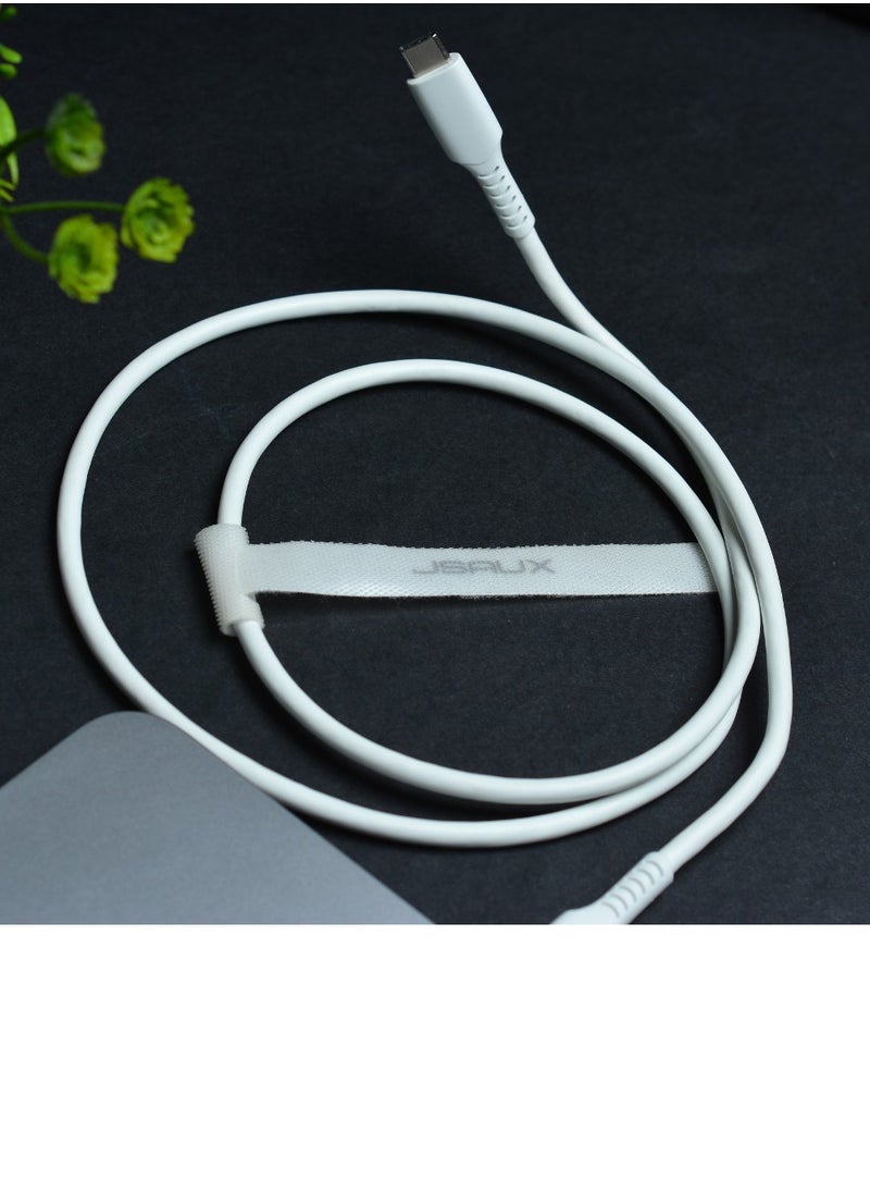 JSAUX High Quality 3A 60W Fast Charging  USB C to USB C Cable (2m) white - pzsku/Z06F0E32EFED8DB1B50B7Z/45/_/1697152362/49909fde-6b1f-4a87-90d9-616ebf868db1