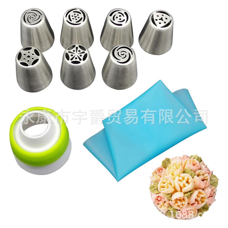Russian Stainless Steel Decorating Nozzle Set 7-22 Diy Nozzle Set Baking Tools Supply - Image 5