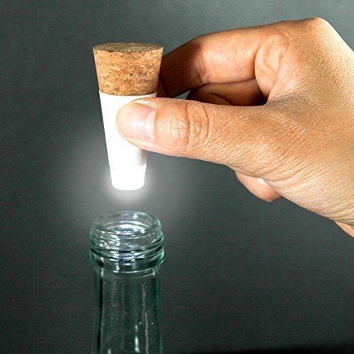 Suck UK Rechargeable Cork LED Bottle Lights - USB White Color Light for Wine Bottles & Jars Mood - Unique Home Decor - Recycle Empty Bottles to Party Lights - Novelty Gift for Light Lovers - 1 Pack - Image 4
