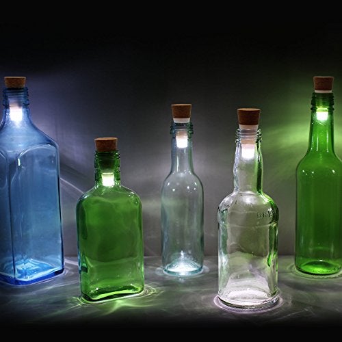 Suck UK Rechargeable Cork LED Bottle Lights - USB White Color Light for Wine Bottles & Jars Mood - Unique Home Decor - Recycle Empty Bottles to Party Lights - Novelty Gift for Light Lovers - 1 Pack - Image 1