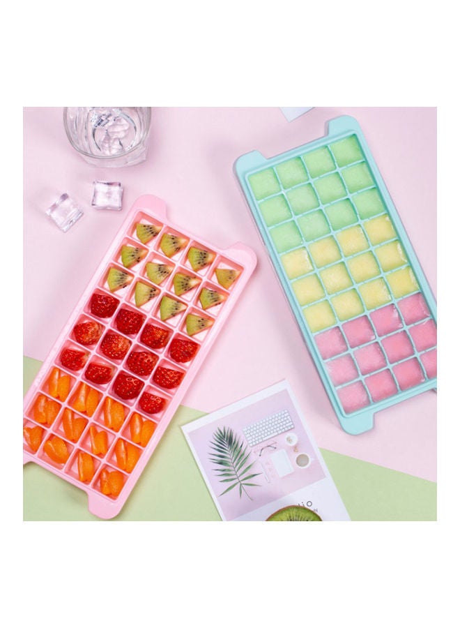 نيبمينينت صينية مكعبات ثلج من السيليكون بتصميم قالب مكونة 36 قسما مغلفا بغطاء مناسب للحفلات المنزلية أزرق 26*3*12سم - Image 3