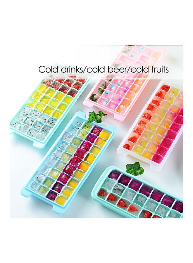 نيبمينينت صينية مكعبات ثلج من السيليكون بتصميم قالب مكونة 36 قسما مغلفا بغطاء مناسب للحفلات المنزلية أزرق 26*3*12سم - Image 4