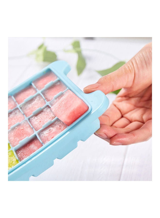 نيبمينينت صينية مكعبات ثلج من السيليكون بتصميم قالب مكونة 36 قسما مغلفا بغطاء مناسب للحفلات المنزلية أزرق 26*3*12سم - Image 5