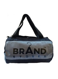 Generic Brand Stores Canvas Gym Bag-Brand Stores - Grey & Black  - Image 3