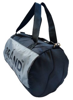 Generic Brand Stores Canvas Gym Bag-Brand Stores - Grey & Black  - Image 2