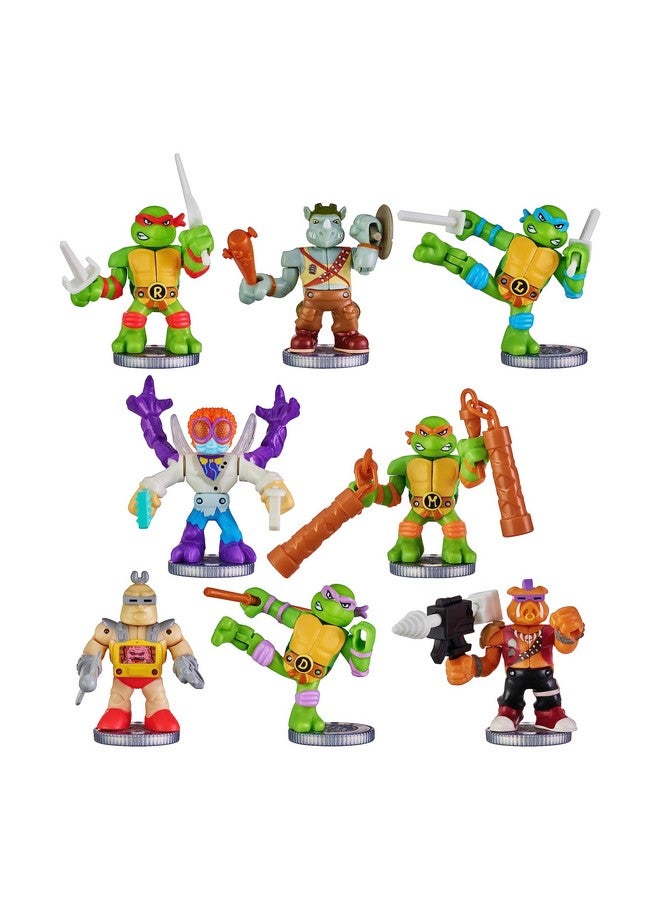 AKEDO Legends of Akedo Teenage Mutant Ninja Turtles. Mini Battling Warriors Versus Pack Michelangelo Vs Bebop With 2 Figures, 1 Instruction Manual, 2 Trigger Controllers - Image 5