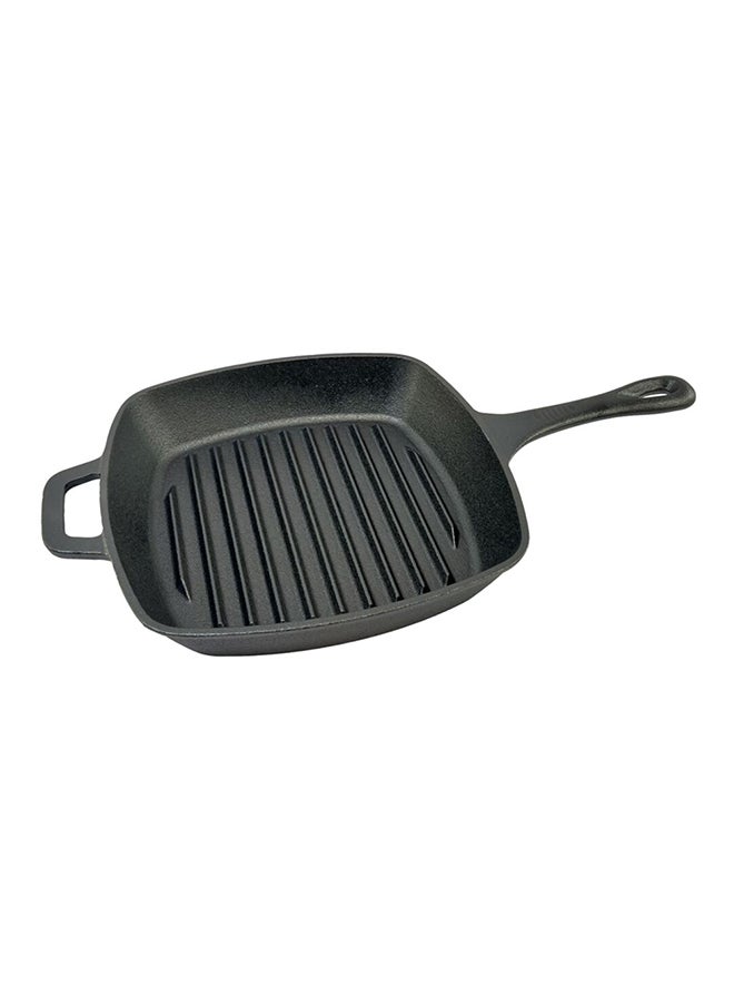 PARFAIT Ergonomic Handle Cast Iron Square Shaped Grill Pan Black 44.5 x 26cm XG250  - Image 3